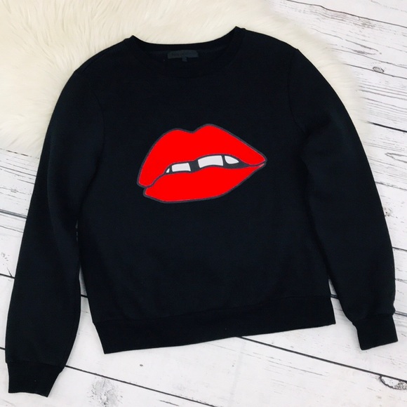 American Retro Lip Patch Sweatshirt - Picture 3 of 6